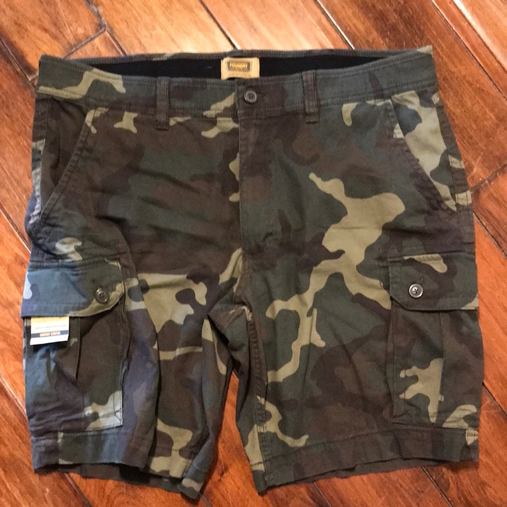Men’s Big & Tall Size 44 Camouflage Comfort Stretch Shorts NWT, Foundry Company
